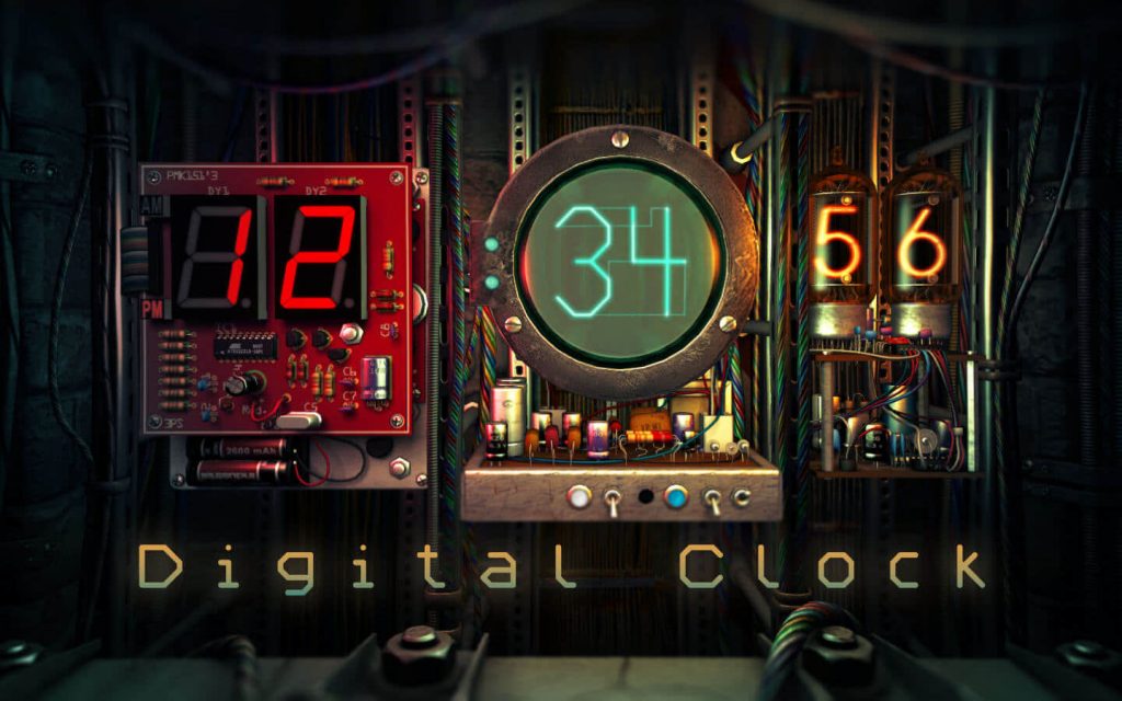 digital clock 3d screensaver serial number
